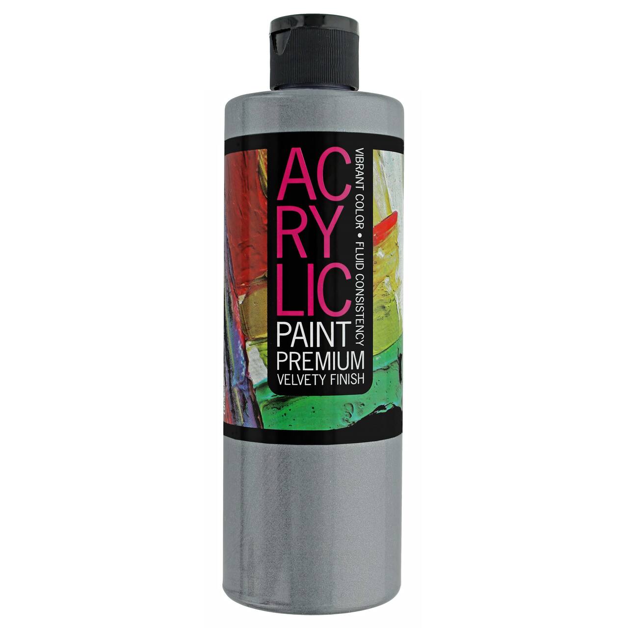 Pro Art® Student Grade Silver Acrylic Paint, 16oz.